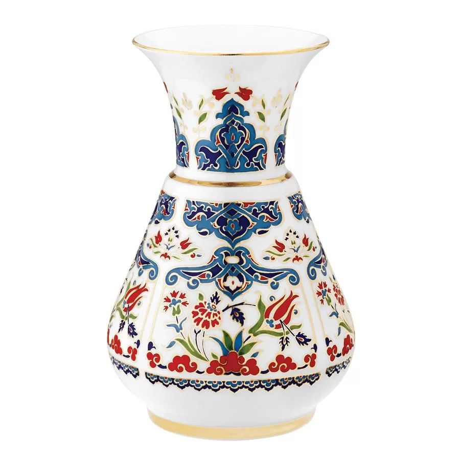 Turkish Kütahya Porcelain Handmade Vase 23 | Economia Bazaar