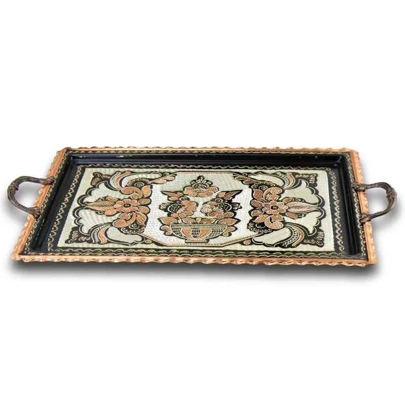 Turkish Tea Tray Handcrafted Copper – Padisah