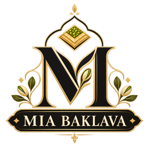MIA BAKLAVA handmade Turkish baklava brand logo