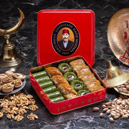 Premium Assorted Turkish Baklava in Metal Box | Hafız Mustafa