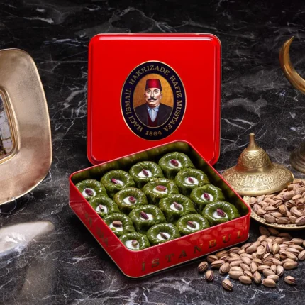 Pistachio Sultan Baklava in Metal Box | Hafız Mustafa