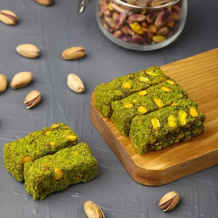 Turkish Delight Beleme Oscar with lots of pistachios