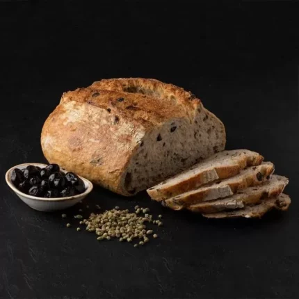 Turkish Sourdough Bread with Olives