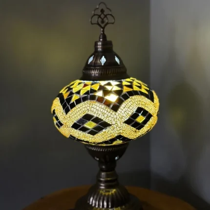 Turkish Mosaic Desktop Lampshade Lamp – Handmade