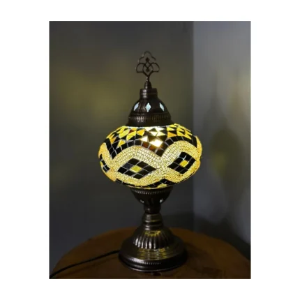 Turkish Mosaic Desktop Lampshade Lamp – Handmade